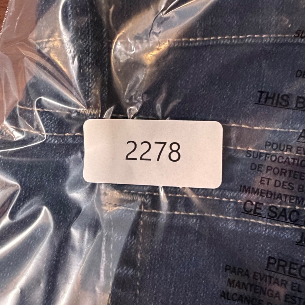 Riders By Lee Straight Leg Jeans Womens 16 Long Dark Wash Slender Stretch NEW - Picture 11 of 11